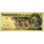 1.000 złotych 1979 - WZÓR - BM 0000000 - No.0333 - ładny numer wzoru