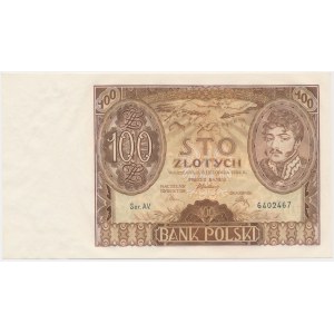 100 gold 1934 - Ser. AV. - znw. +X+ -