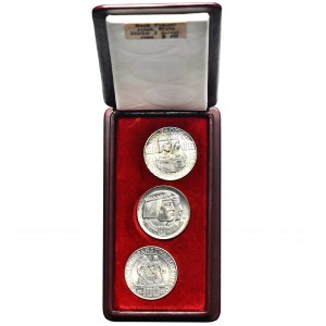 Komplet monet srebrnych na tysiąclecie Państwa Polskiego z serii Mieszko i Dąbrówka 1966