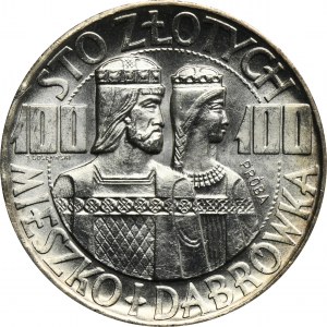 PRÓBA, 100 złotych 1966 Mieszko i Dąbrówka półpostacie