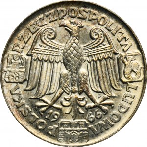 SAMPLE, 100 gold 1966 Mieszko and Dabrowa heads.