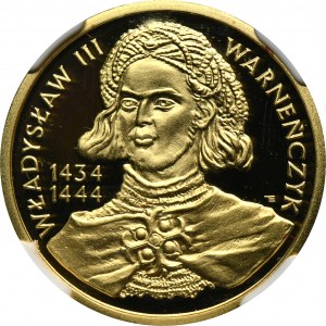 100 złotych 2003 Władysław III Warneńczyk - NGC PF69 ULTRA CAMEO