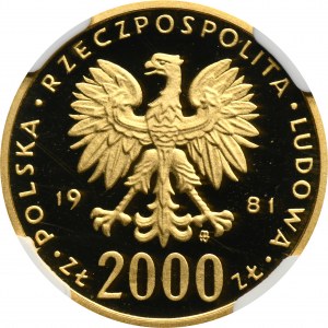 2.000 złotych 1981 Władysław I Herman - NGC PF69 ULTRA CAMEO