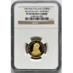 2,000 Gold 1981 Ladislaus I Herman - NGC PF69 ULTRA CAMEO