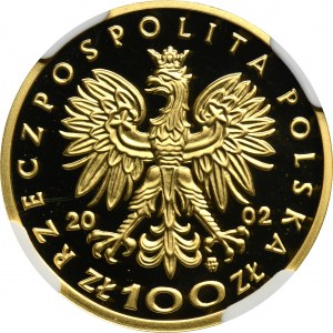 100 złotych 2002 Władysław II Jagiełło - NGC PF69 ULTRA CAMEO