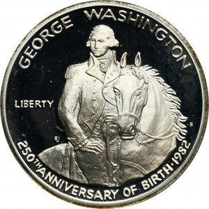 USA, 1/2 Dollar San Francisco 1982 S - 250. Jahrestag der Geburt von George Washington