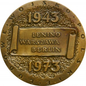 Medaille der Volksarmee von Polen, Lenino-Warschau-Berlin 1973