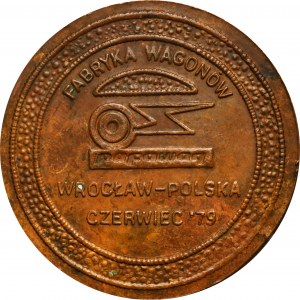 Medaille für 1000 elektrische Baugruppen PAFAWAG Wroclaw 1979