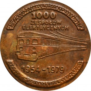 Medaille für 1000 elektrische Baugruppen PAFAWAG Wroclaw 1979