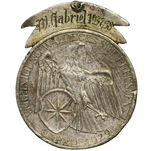 Germany, Weimarer Republik, 3 Mark 1929 A - Vereinigung Waldecks mit Preussen