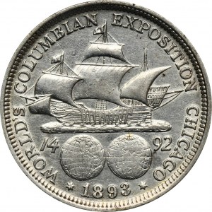 USA, 1/2 Dollar Philadelphia 1893 - Kolumbianische Ausstellung in Chicago