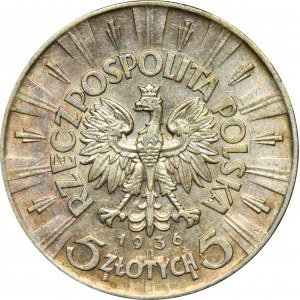 Piłsudski, 5 złotych 1936