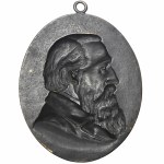 Einseitige Plakette Jozef Ignacy Kraszewski 1879 - Godecki