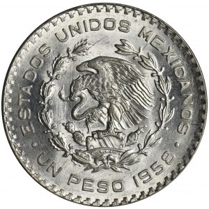 Meksyk, Republika, 1 Peso 1958