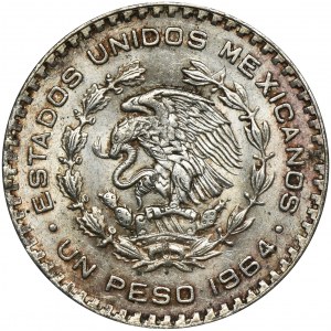 Mexico, Republic, 1 Peso 1964