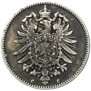 Deutschland, Königreich Preußen, Wilhelm I., 1 Mark Frankfurt 1875 C - RARE