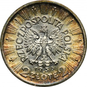 OFFICIAL COPY, Pilsudski, 2 zloty 1936