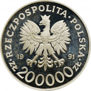 200.000 PLN 1991 200. Jahrestag der Verfassung vom 3. Mai 1791-1991