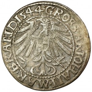 Schlesien, Herzogtum Krosno, Jan Kostrzyn, Grosz Krosno 1544 - RARE
