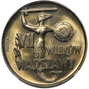 PROBE, 10 Zloty 1965 7. Hundertjahrfeier von Warschau - NGC MS64