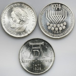 Set, Germany, FRG, 5 Mark (3 pcs.)