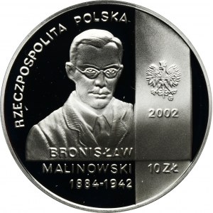 10 złotych 2002 Bronisław Malinowski