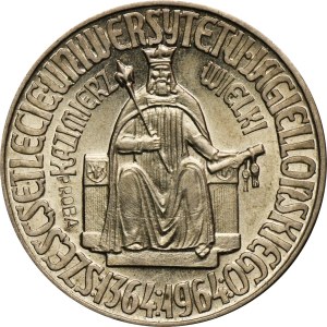 PRÓBA, 10 Zloty 1964 Kasimir der Große - konkave Aufschrift auf der Vorderseite