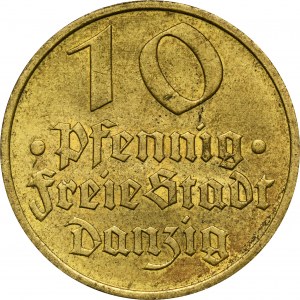 Free City of Danzig, 10 pfennig 1932