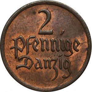 Free City of Danzig, 2 pfennige 1923