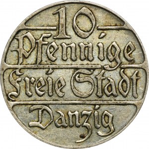 Free City of Danzig, 10 pfennige 1923