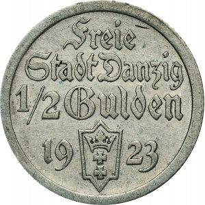 Wolne Miasto Gdańsk, 1/2 guldena 1923