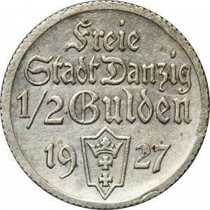 Wolne Miasto Gdańsk, 1/2 guldena 1927