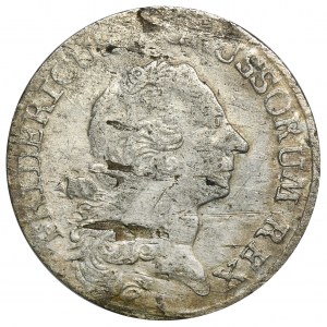 Silesia, Prussian rule, Friedrich II, 1/6 Thaler Breslau 1765 B