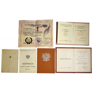 Set of PRL ID cards Waldemar Pinkowski