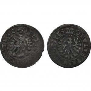 Set, Silesia, Duchy of Teschen, Elizabeth Lucretia and Ferdinand IV, Obol Teschen (2 pcs.)