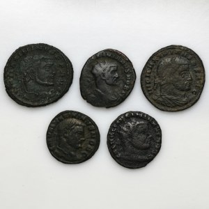 Set, Römisches Reich, Antoniner und Follis (5 Teile).