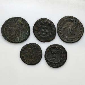 Set, Roman Imperial, Antoninianus and Follis (5 pcs.)