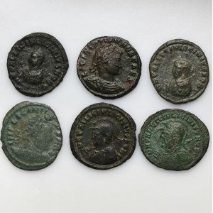 Set, Römisches Reich, Follis (6 Stück).