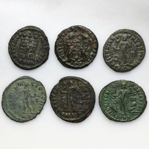 Set, Römisches Reich, Follis (6 Stück).