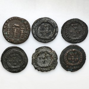 Set, Römisches Reich, Follis (6 Stück).