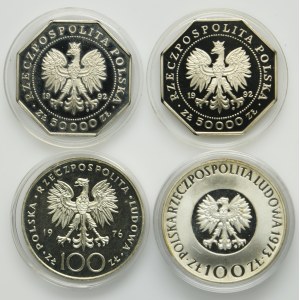 Set, 100 and 50,000 zloty (4 pieces).