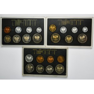 Set, Vintage Sets of Circulating Coins 1988-1990 (23 pcs.) - LUSTERS