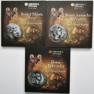 Set, REPLICATIONS, Mint of Poland, Biblical Coins (3 pieces).