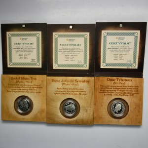 Set, REPLICATIONS, Mint of Poland, Biblical Coins (3 pieces).