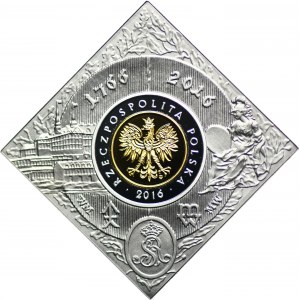 5 Gold 2016 250. Jahrestag der Gründung der Warschauer Münze