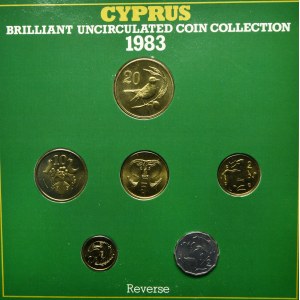 Set, Cyprus, Set of uncirculated coins 1983 (6 pcs.)