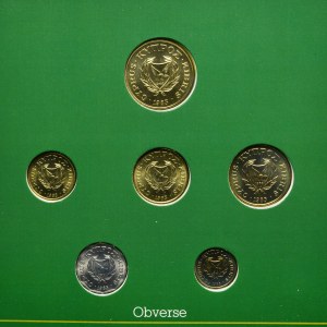 Zestaw, Cypr, Komplet nieobiegowych monet rocznik 1983 (6 szt.)