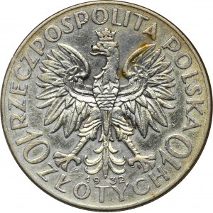 Głowa Kobiety, 10 złotych Warszawa 1932