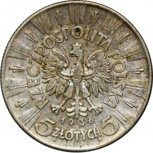 Pilsudski, 5 Zloty 1936