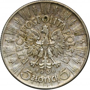 Piłsudski, 5 złotych 1936